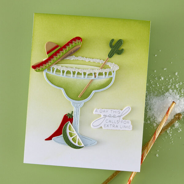 Spellbinders Sip Sip Ole' Etched Dies From the Happier Hour Collection
