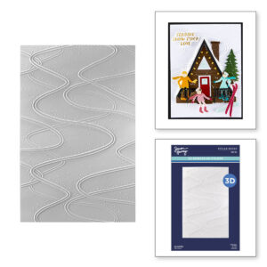 Spellbinders Streamline 3D Embossing Folder From the Ski-son's Greetings Collection By Simon Hurley
