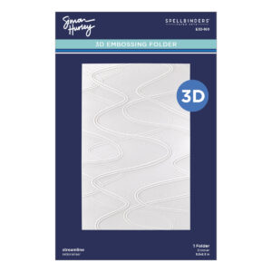 Spellbinders Streamline 3D Embossing Folder From the Ski-son's Greetings Collection By Simon Hurley