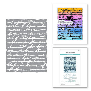 Spellbinders Deckled Edge Script Etched Dies From the Beautifully Imperfect Collection