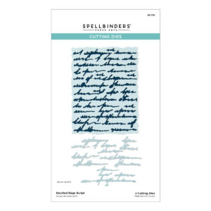 Spellbinders Deckled Edge Script Etched Dies From the Beautifully Imperfect Collection