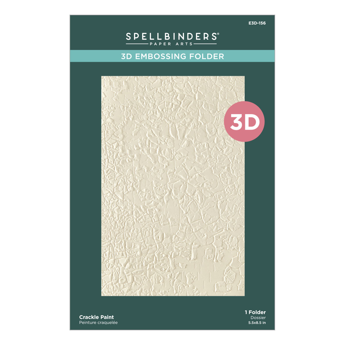 Spellbinders Crackle Paint 3D Embossing Folder From the Beautifully Imperfect Collection