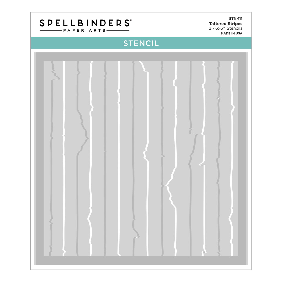 Spellbinders Tattered Stripes Stencils From the Beautifully Imperfect Collection
