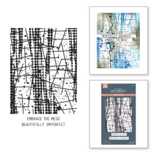 Spellbinders Grungy Background Press Plates From the Beautifully Imperfect Collection