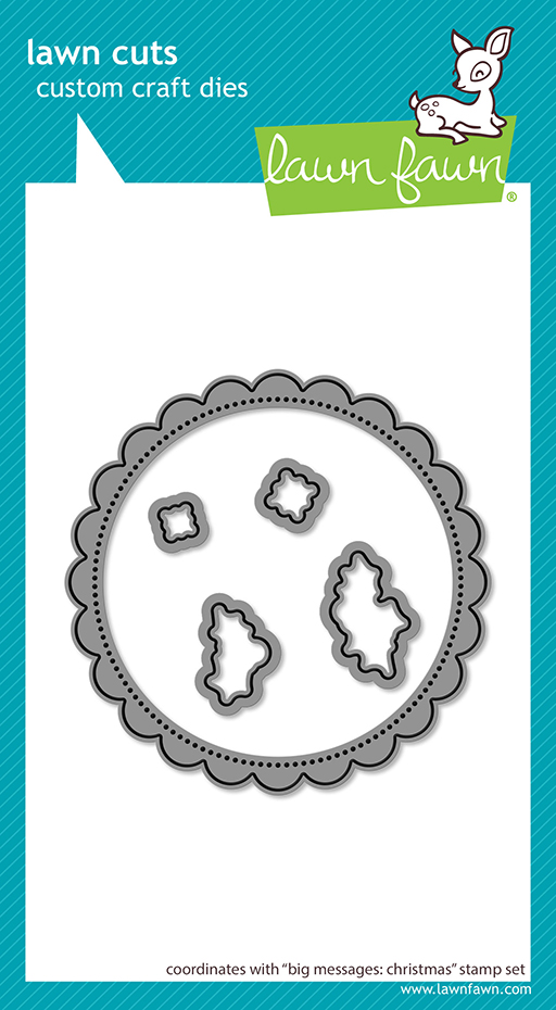 Lawn Fawn Die Big Messages: Christmas