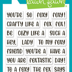 Lawn Fawn Stamp Henry's Build-a-sentiment: Fox