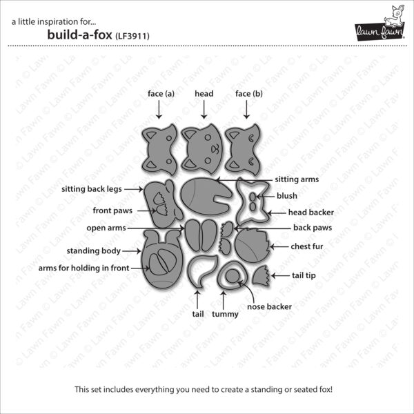 Lawn Fawn Die Build-a-fox