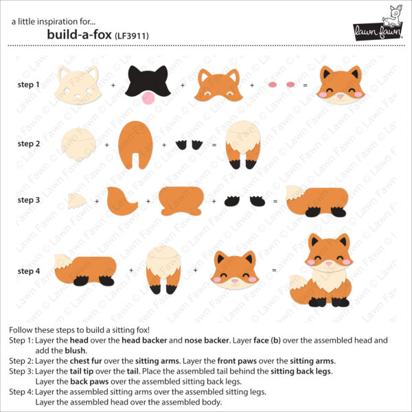 Lawn Fawn Die Build-a-fox