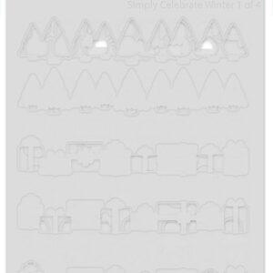 Lawn Fawn Stencil Simply Celebrate Winter Coloring