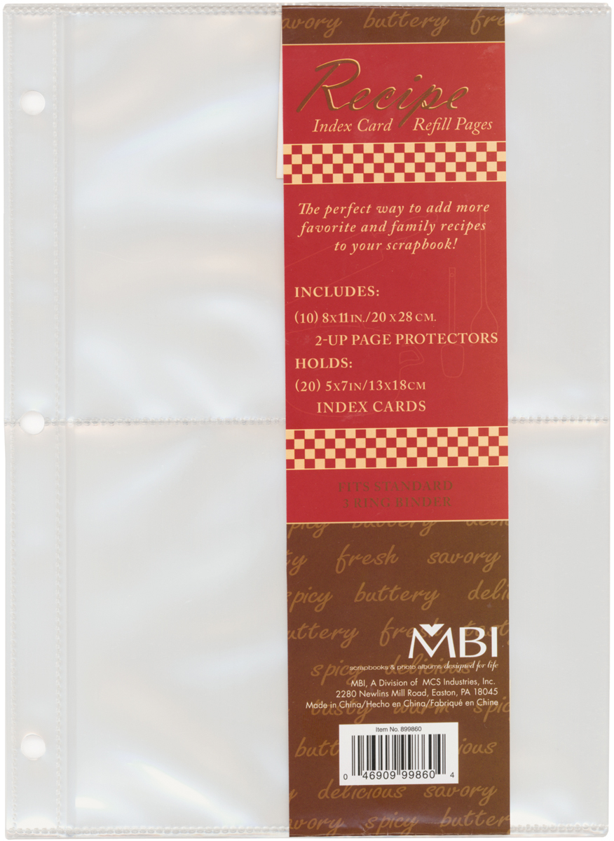 MBI RECIPE BOOK REFILLS 2-UP