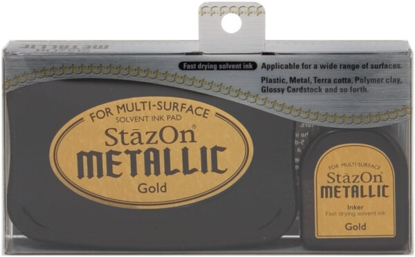 TSUKINEKO STAZON METALLIC INK PAD GOLD