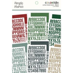 SIMPLE STORIES COLOR VIBE 6X8 ALPHA STICKERS WINTER