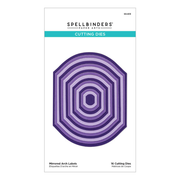 Spellbinders Mirrored Arch Labels Etched Dies From the Mirrored Arch Collection