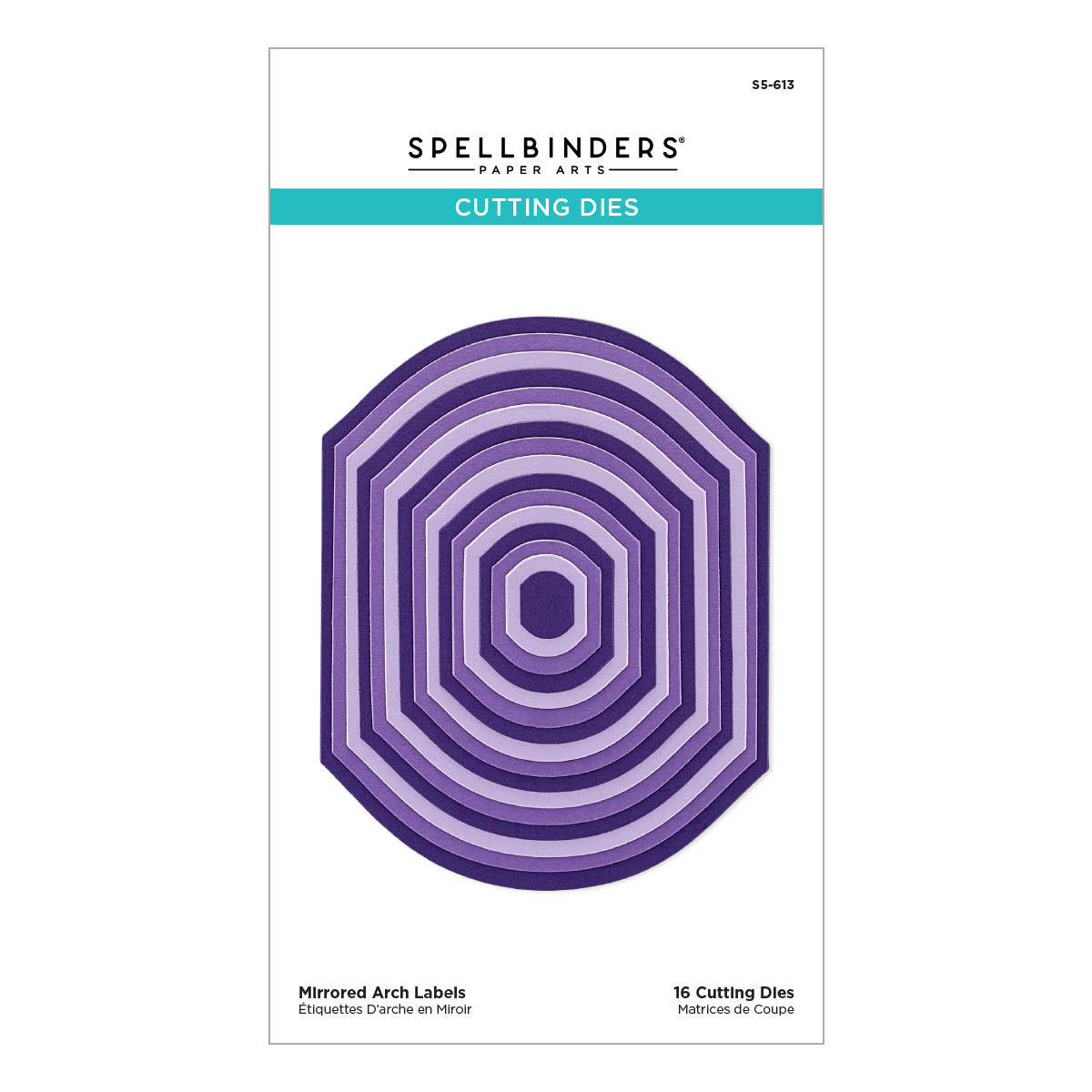 Spellbinders Mirrored Arch Labels Etched Dies From the Mirrored Arch Collection