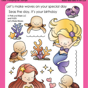 Pink & Main Stamp Let's Make Waves