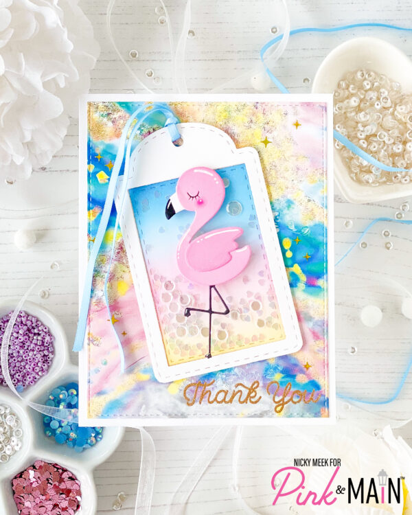 Pink & Main Die the Three Flamingo