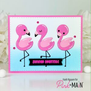 Pink & Main Die the Three Flamingo