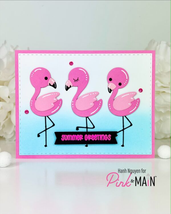 Pink & Main Die the Three Flamingo