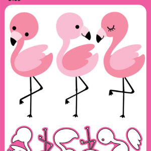 Pink & Main Die the Three Flamingo