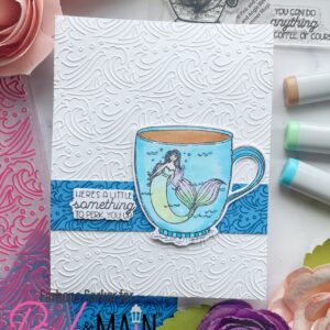 Pink & Main Emb Folder Beach Waves