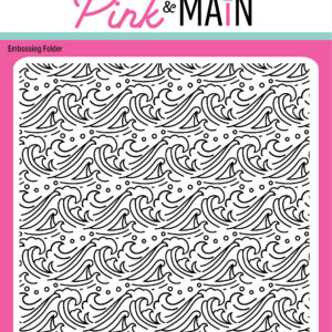 Pink & Main Emb Folder Beach Waves