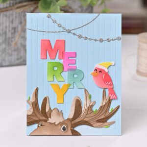 Waffle Flower Die & Stemcil Holiday Moose