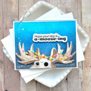 Waffle Flower Die & Stemcil Holiday Moose