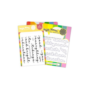 Waffle Flower Stamp & Die Overlapping Merry Additions