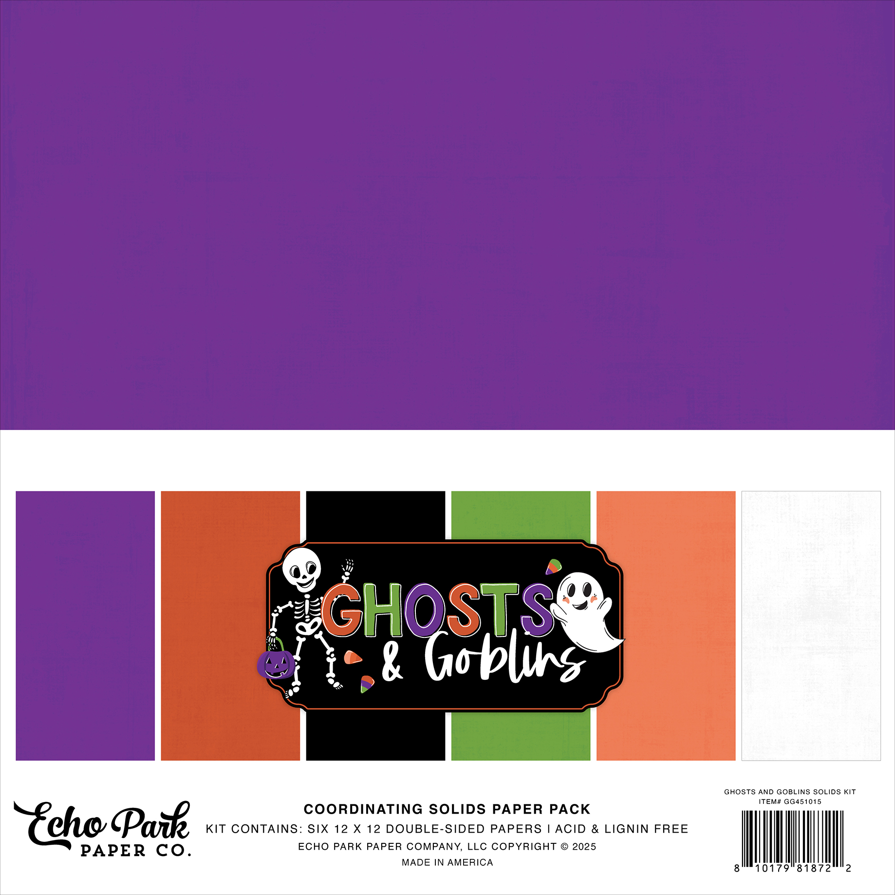 Echo Park Ghosts & Goblins Solids Kit