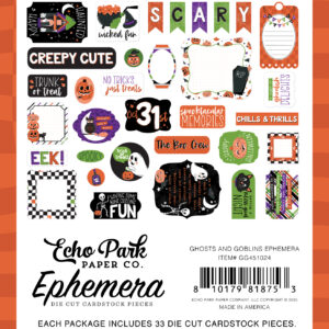 Echo Park Ghosts & Goblins Ephemera