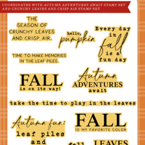 Echo Park WTP Autumn Die Winnie Fall Phrases