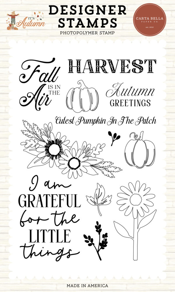 Carta Bella It's Autumn Stamp I Am Grateful