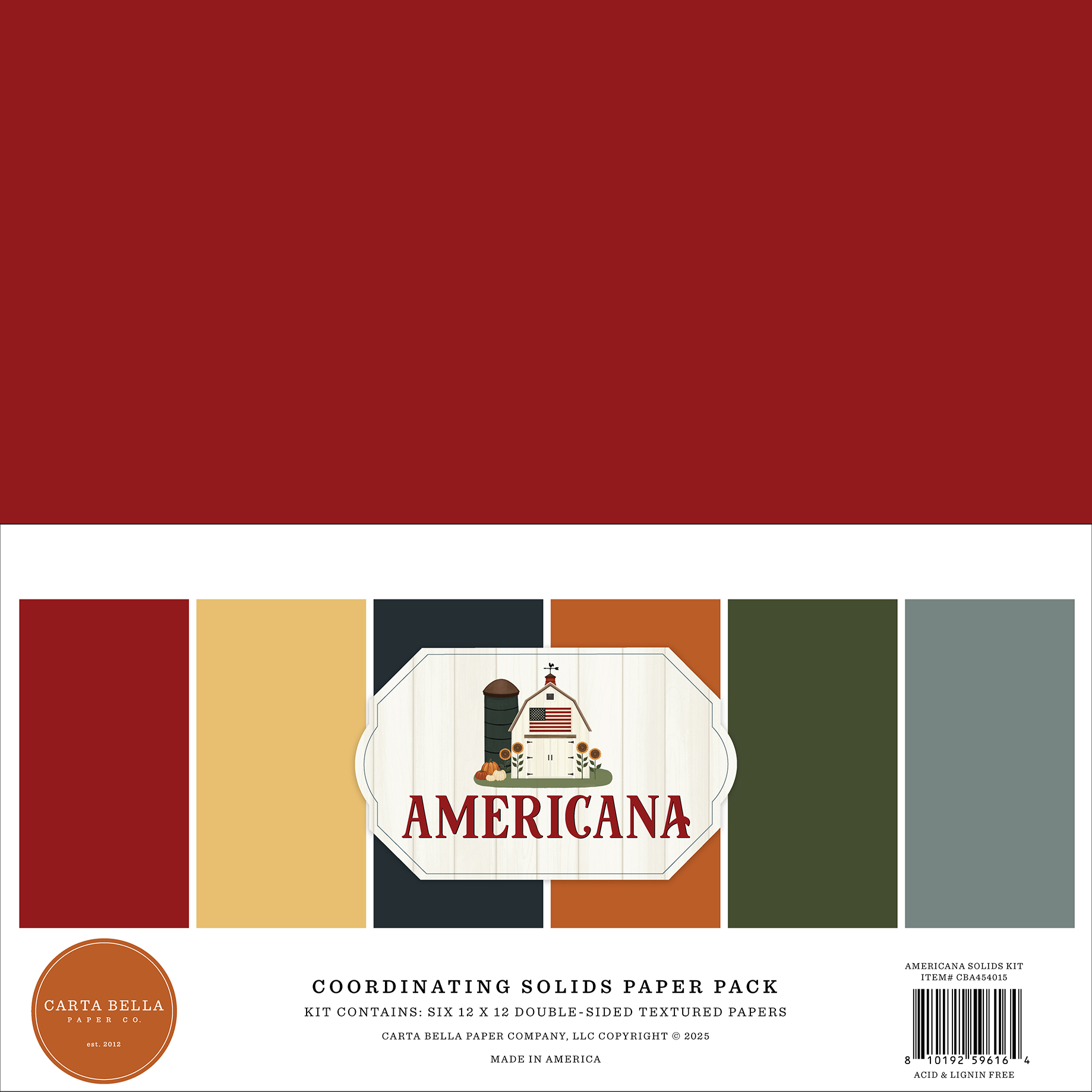 Carta Bella Americana Solids Kit