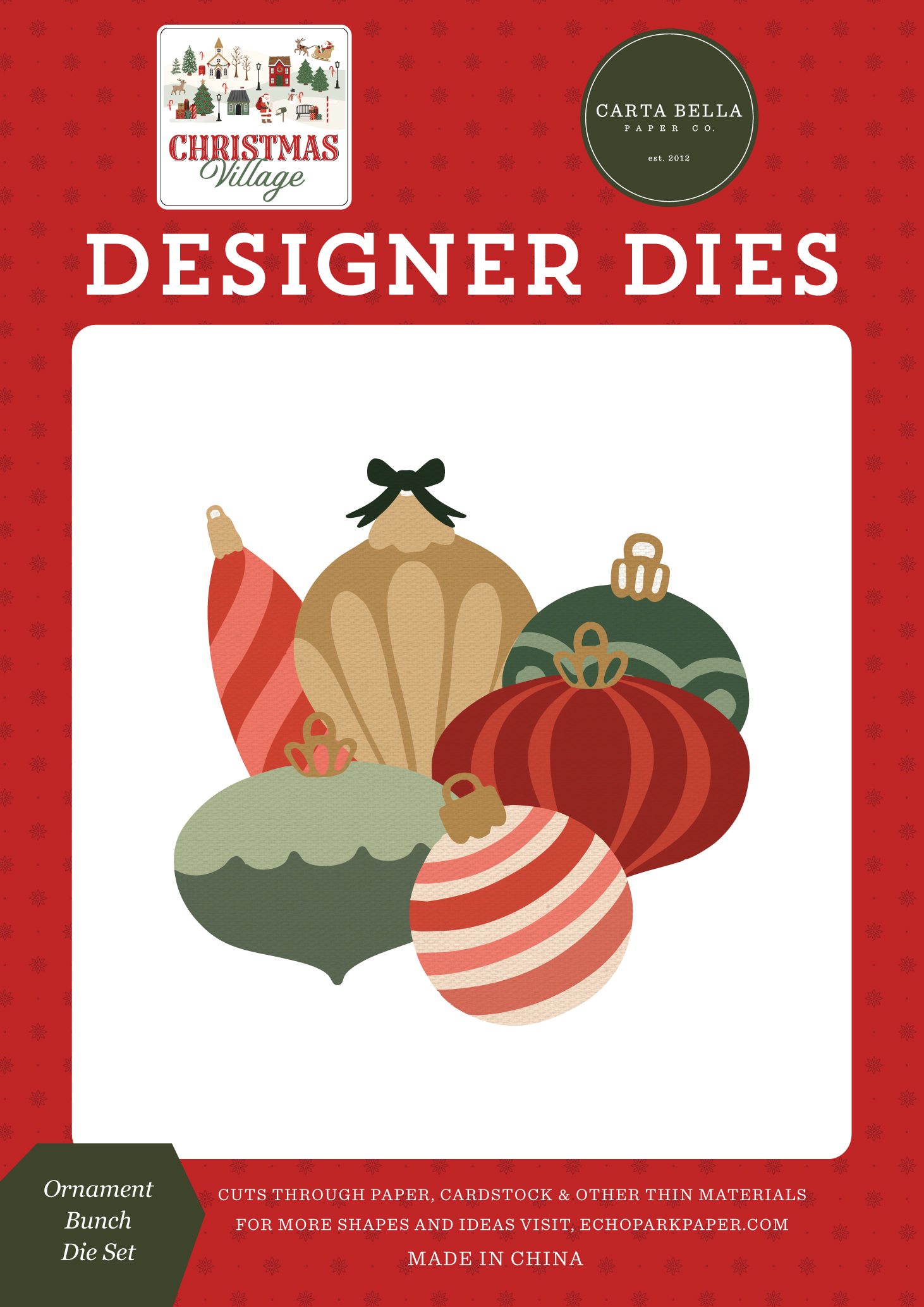 Carta Bella Christmas Village Die Ornament Bunch