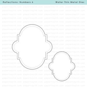 Papertrey Die Reflections: Numbers 6