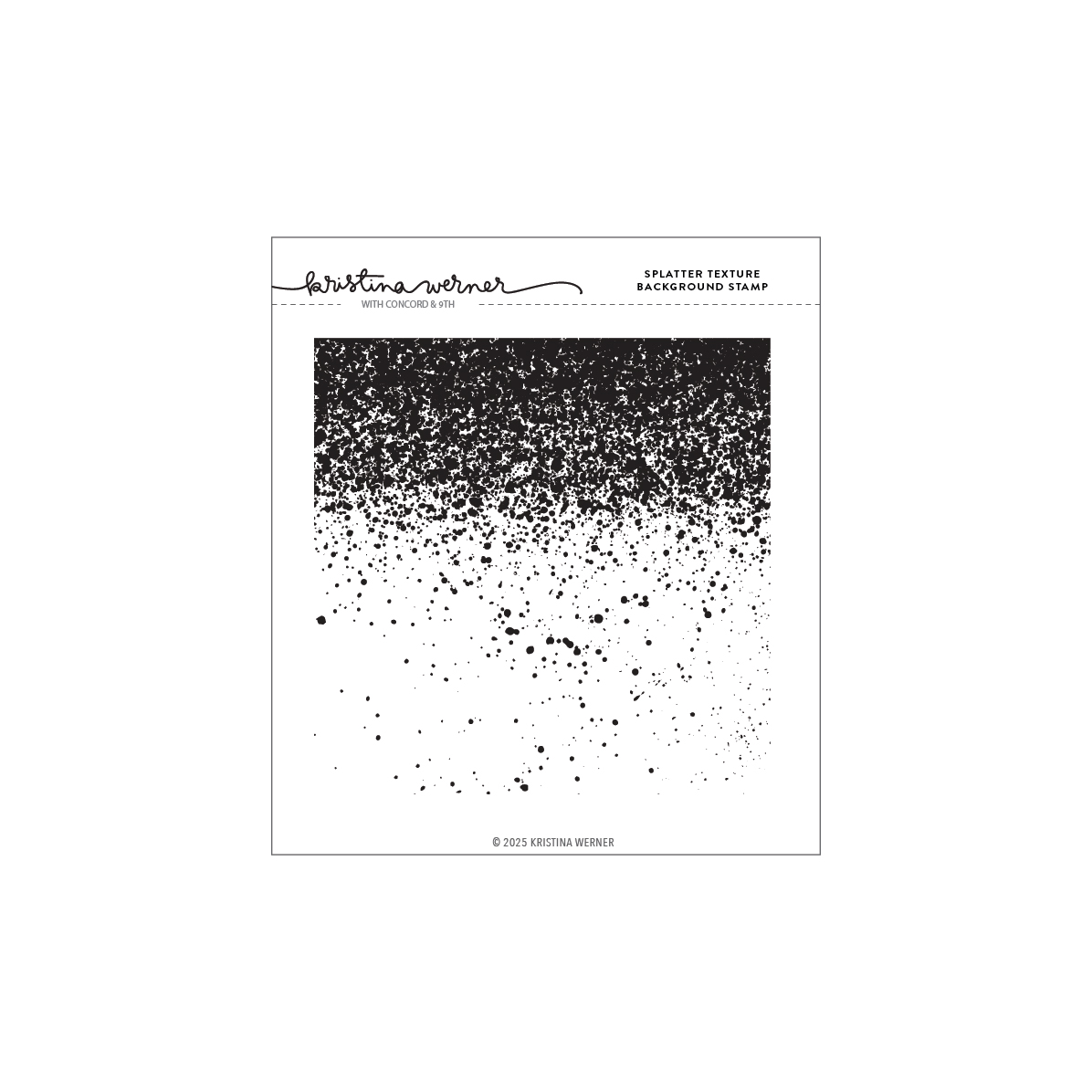 Concord & 9th Stamp Splatter Texture Background