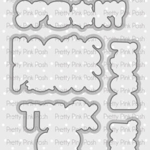 PRETTY PINK POSH DIE HALLOWEEN WORD SCENES