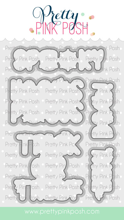 PRETTY PINK POSH DIE HALLOWEEN WORD SCENES