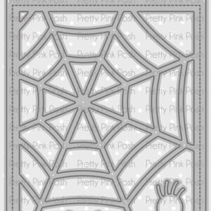 PRETTY PINK POSH DIE SPIDER WEB COVER PLATE