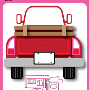 Pink & Main Die Truck Pop Up Card