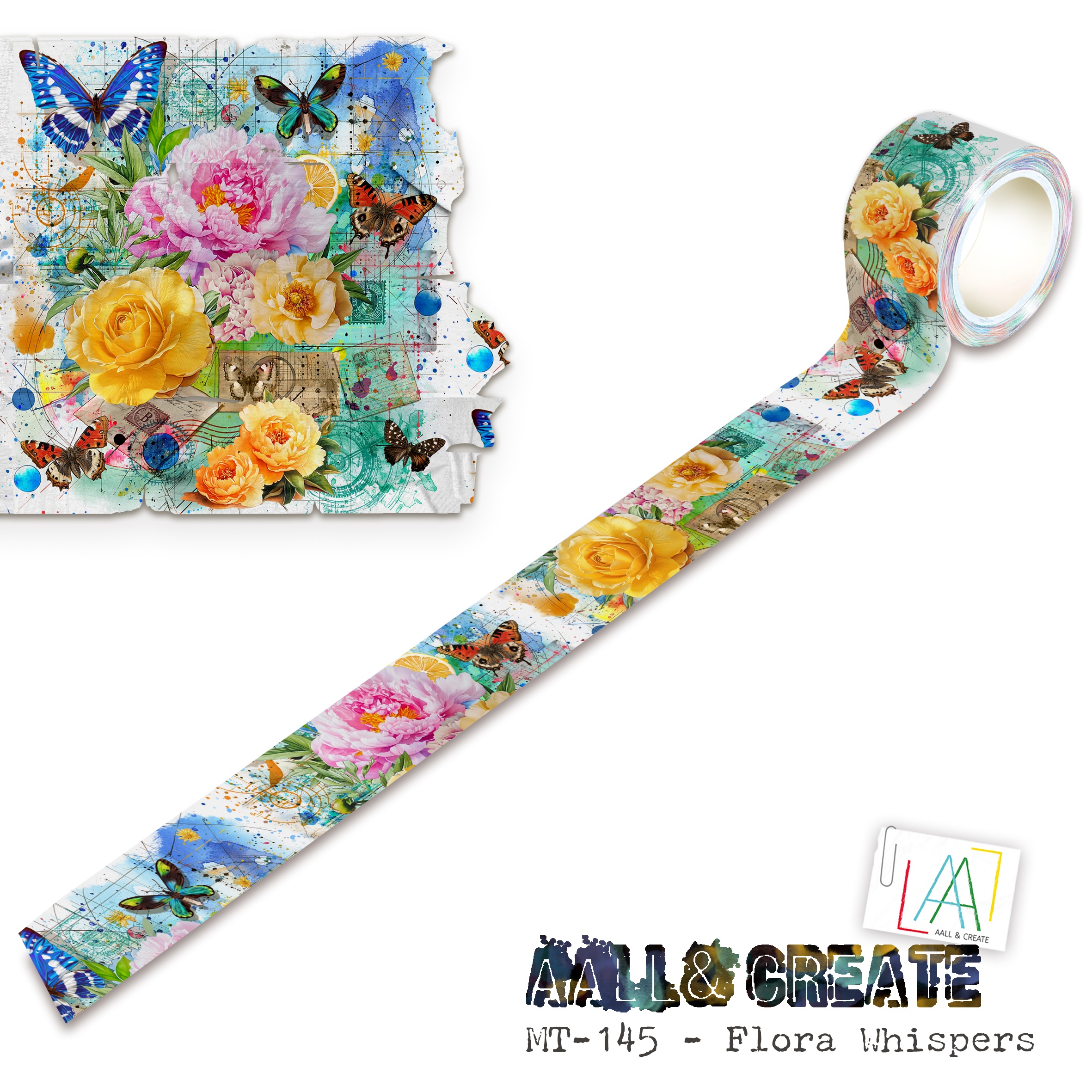 AALL & CREATE WASHI FLORA WHISPERS