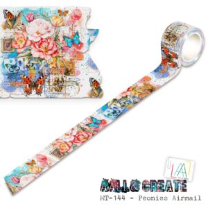 AALL & CREATE WASHI PEONIES AIRMAIL
