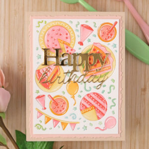 Waffle Flower Stencil Cake Time Sepia Layers