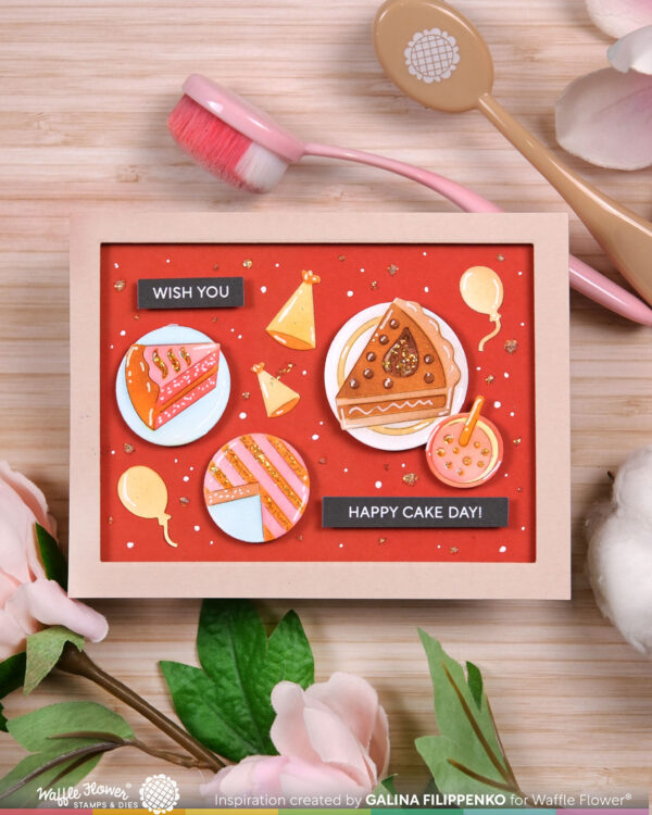 Waffle Flower Die Cake Time Texture