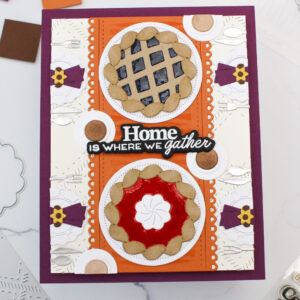 Waffle Flower Stencil Pumpkin Time