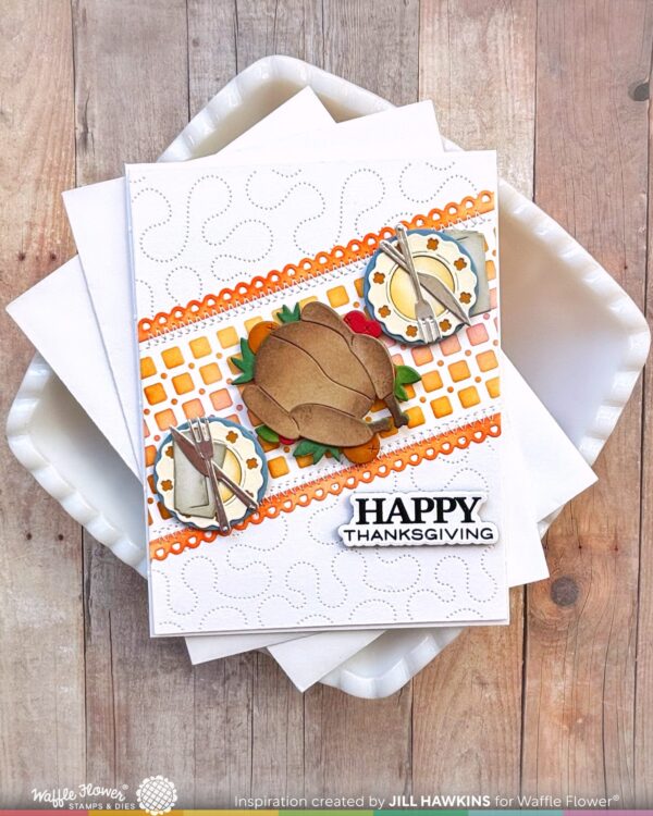 Waffle Flower Die Pumpkin Time Texture
