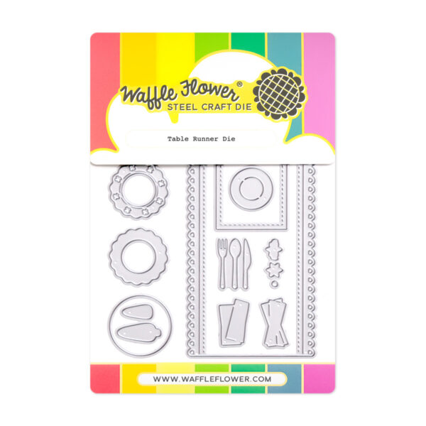 Waffle Flower Die Table Runner