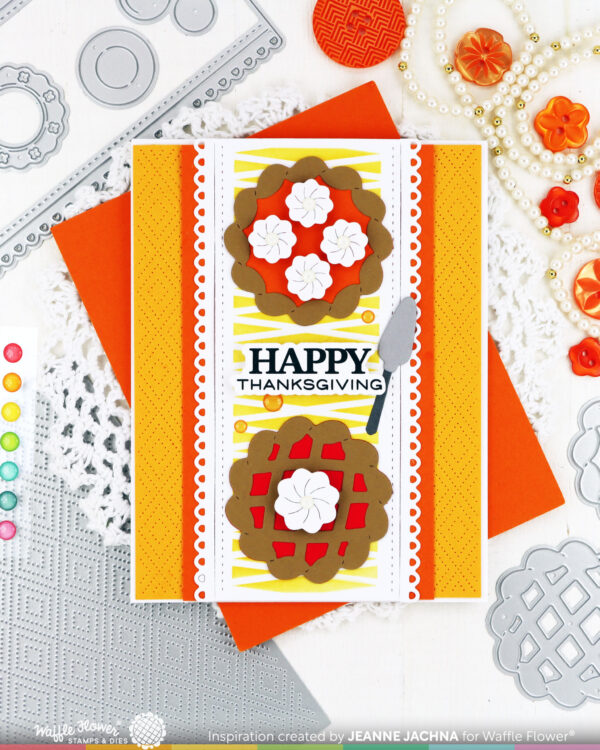 Waffle Flower Die Table Runner