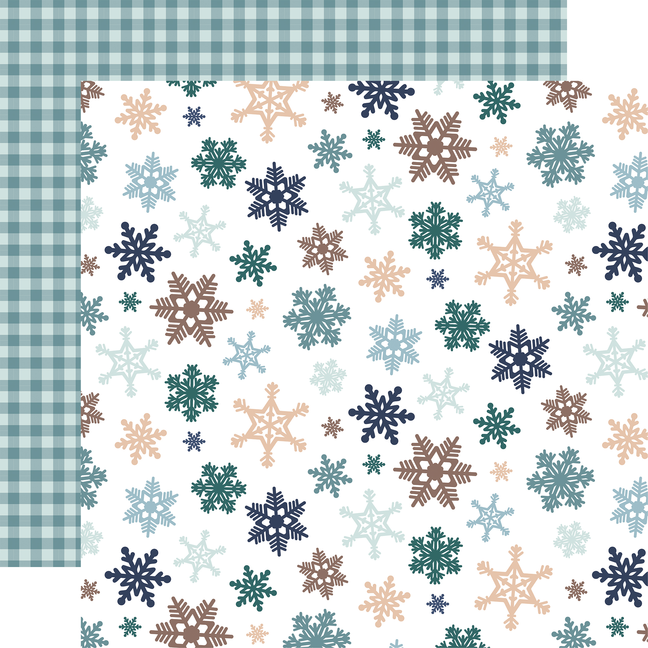Echo Park Snow Days 12 X12 Snowflakes Falling