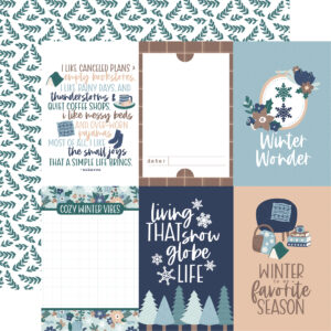 Echo Park Snow Days 12 X12 4X6 Journaling Cards